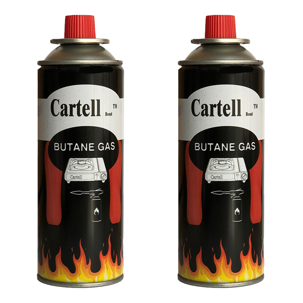 کپسول گاز مسافرتی کارتل 210 گرمی - مدل cartell - بسته 2 عددی