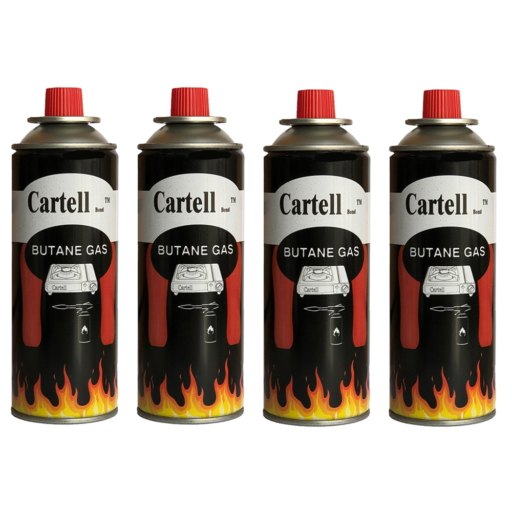 کپسول گاز مسافرتی کارتل 210 گرمی - مدل cartell - بسته 4 عددی