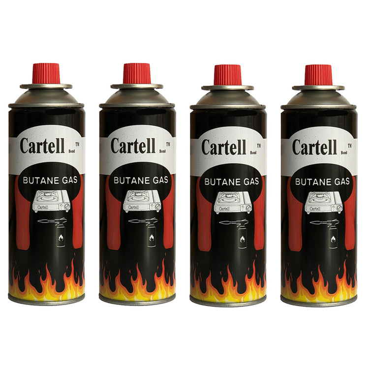 کپسول گاز مسافرتی کارتل 210 گرمی - مدل cartell - بسته 4 عددی